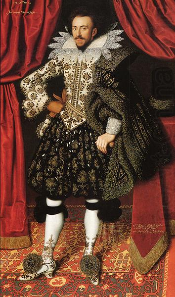 William Larkin Richard Sackville, 3rd Earl of Dorset china oil painting image